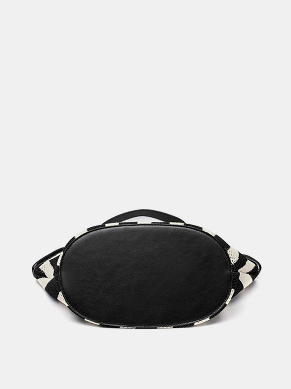 Striped Woven Mesh Hobo Shoulder Bag, image 6