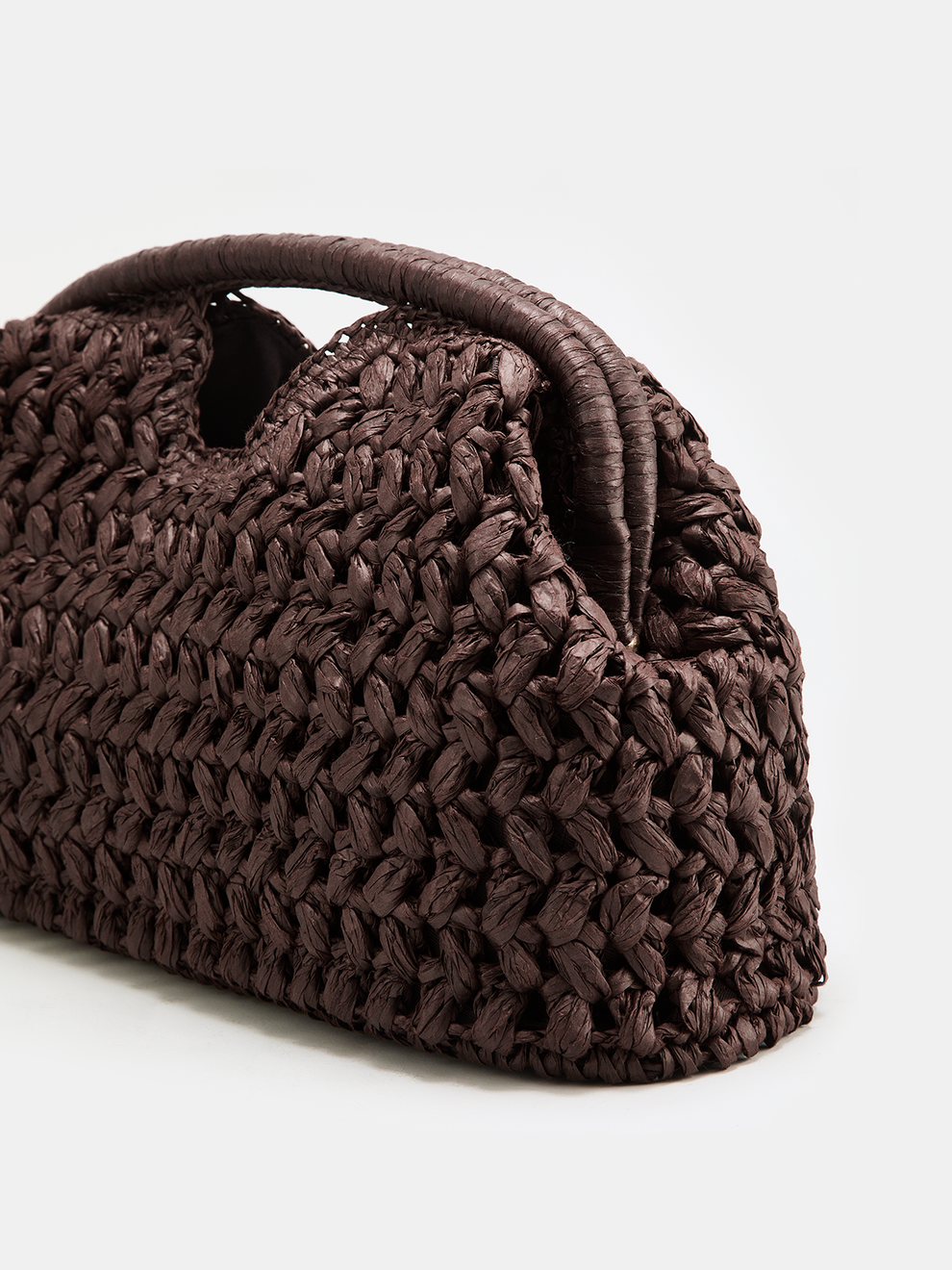 Straw Woven Cloud Clutch Bag, image 4