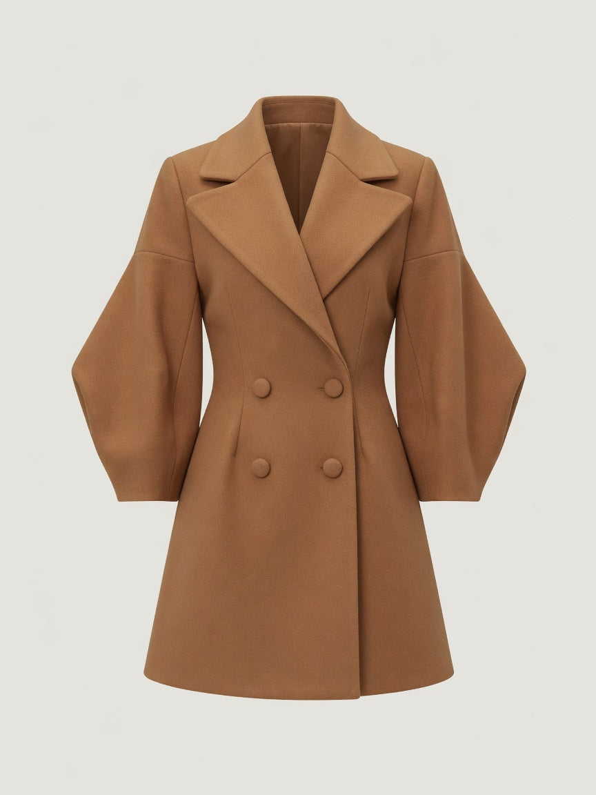 lantern-sleeve-short-coat