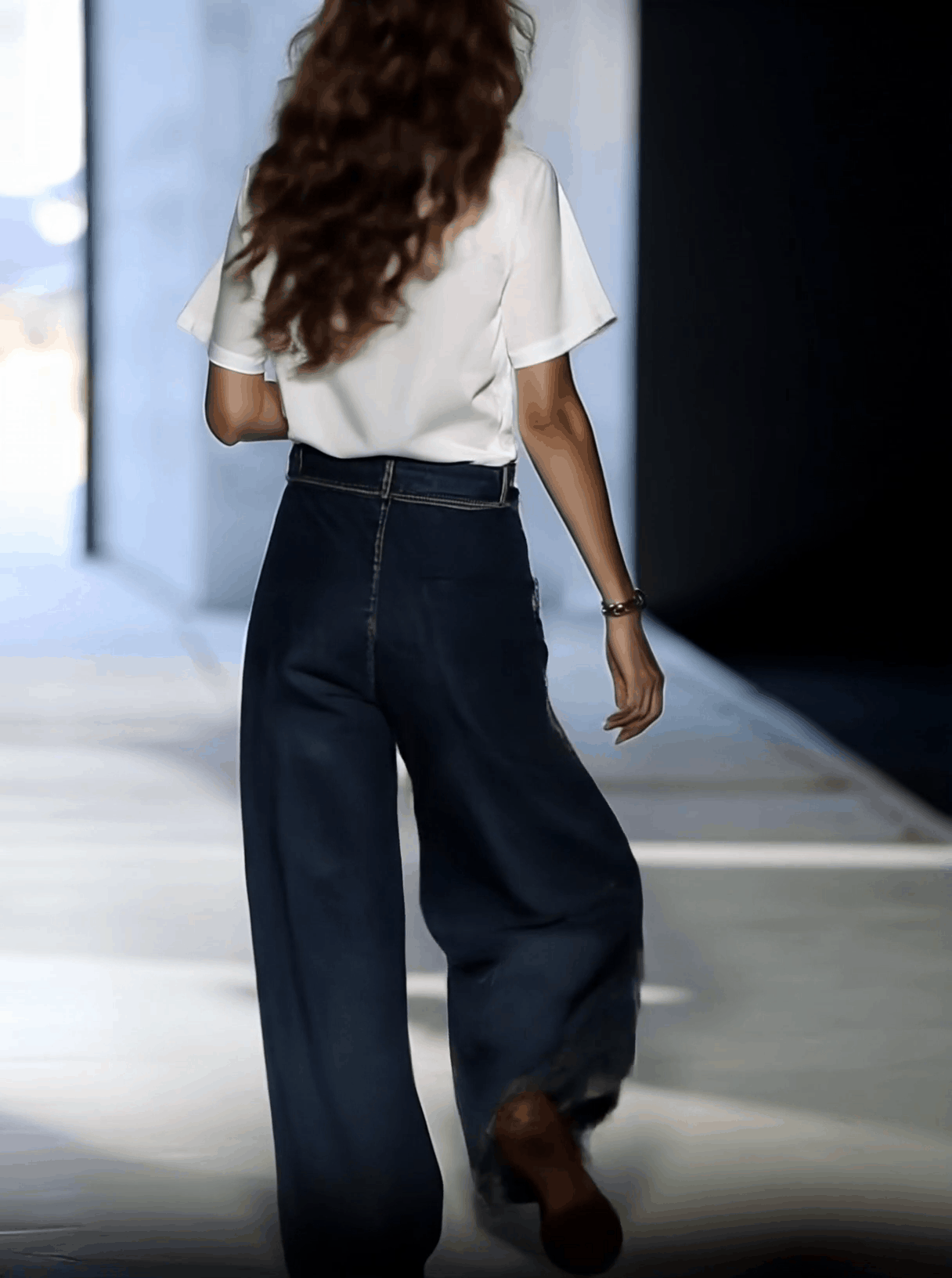 Casual Loose Graffiti Multi-Pocket Jeans