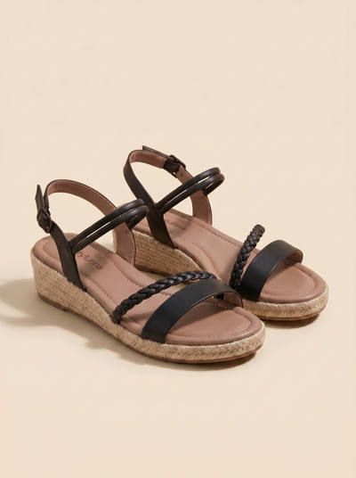 Braided Wedge Sandal