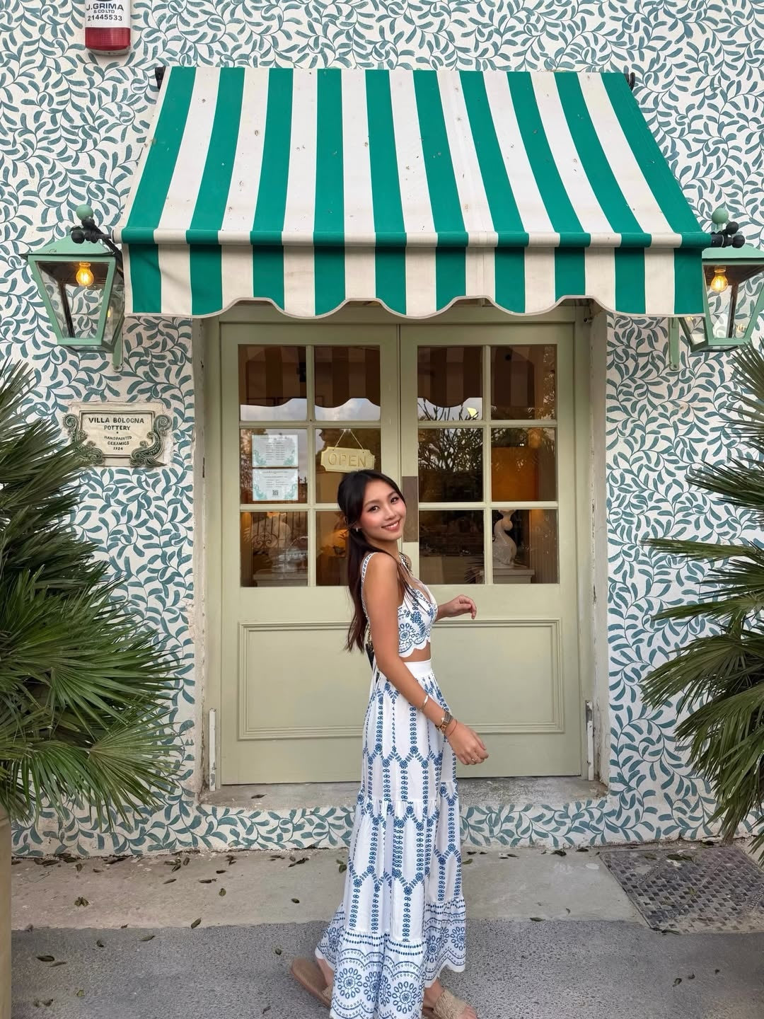 Printed Sleeveless Tie Back Skirt Set — image 2