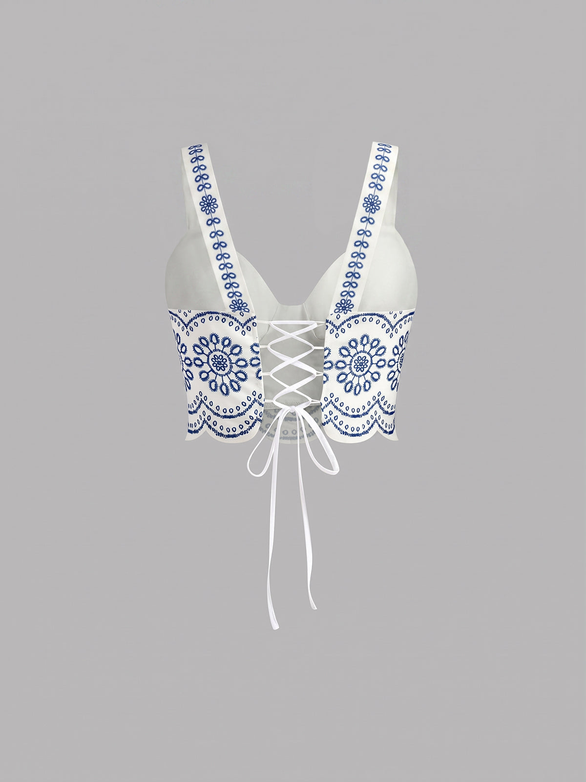 Printed Sleeveless Tie Back Skirt Set — image 4
