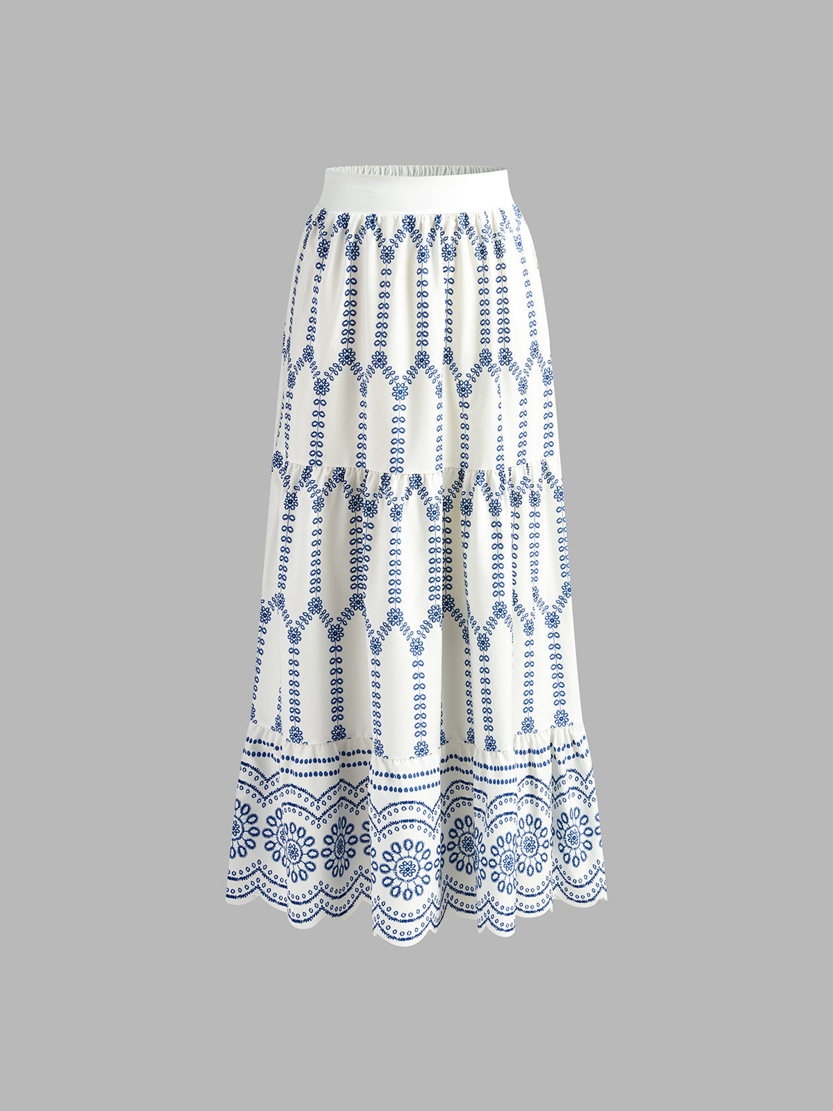 Printed Sleeveless Tie Back Skirt Set — image 5
