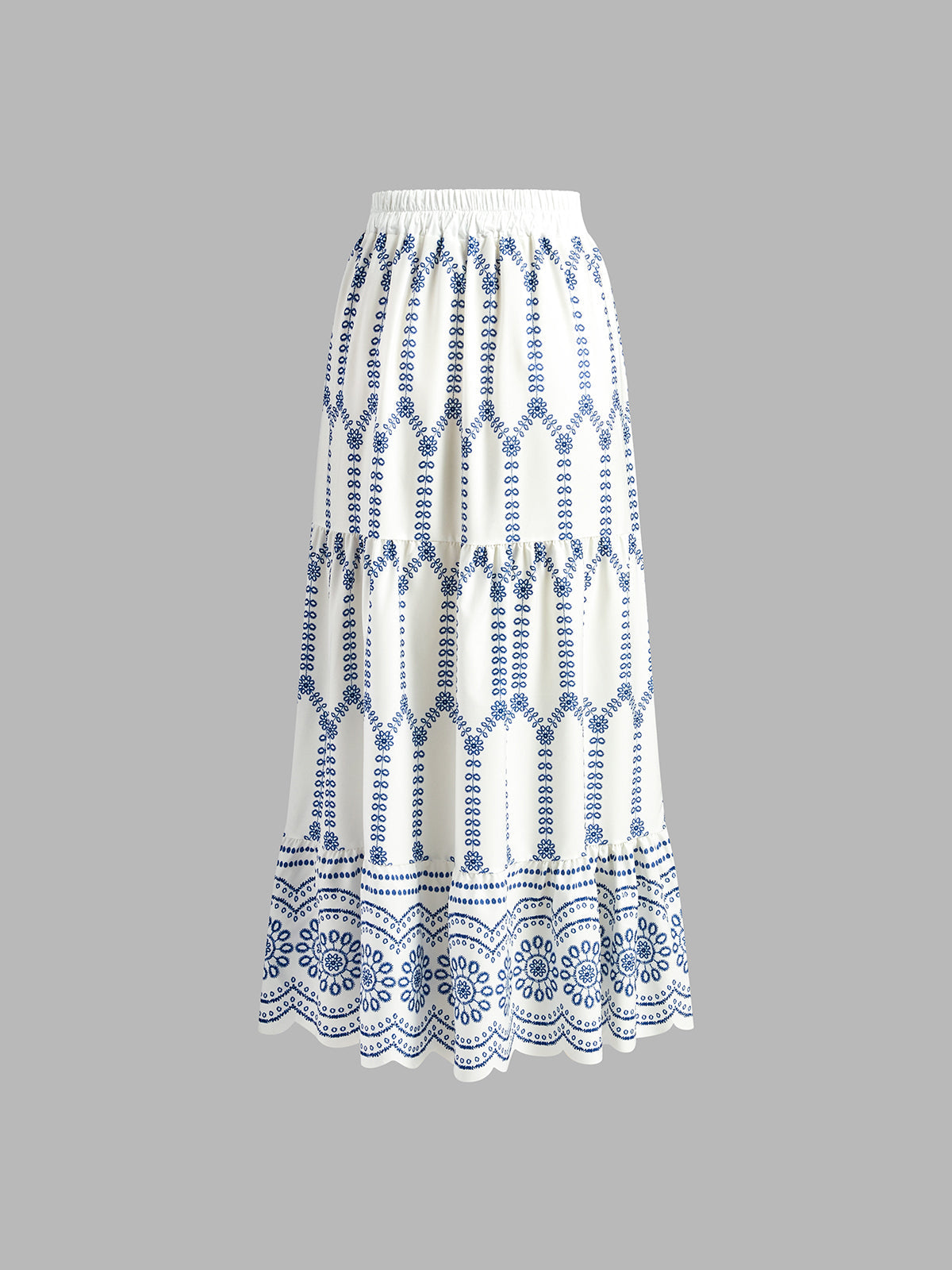 Printed Sleeveless Tie Back Skirt Set — image 6