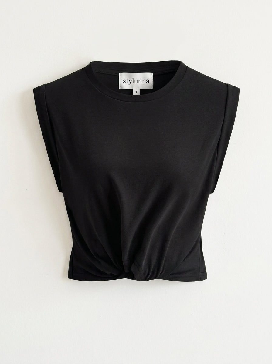 Cotton Knotted T-Shirt — image 7