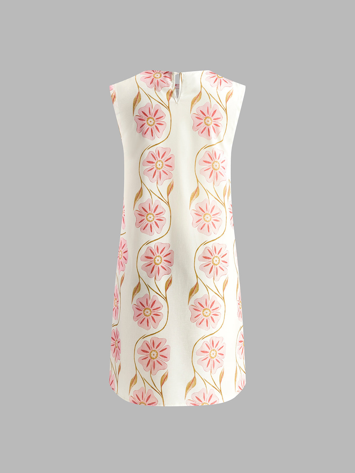 Romantic Print Sleeveless Short Dress — image 6