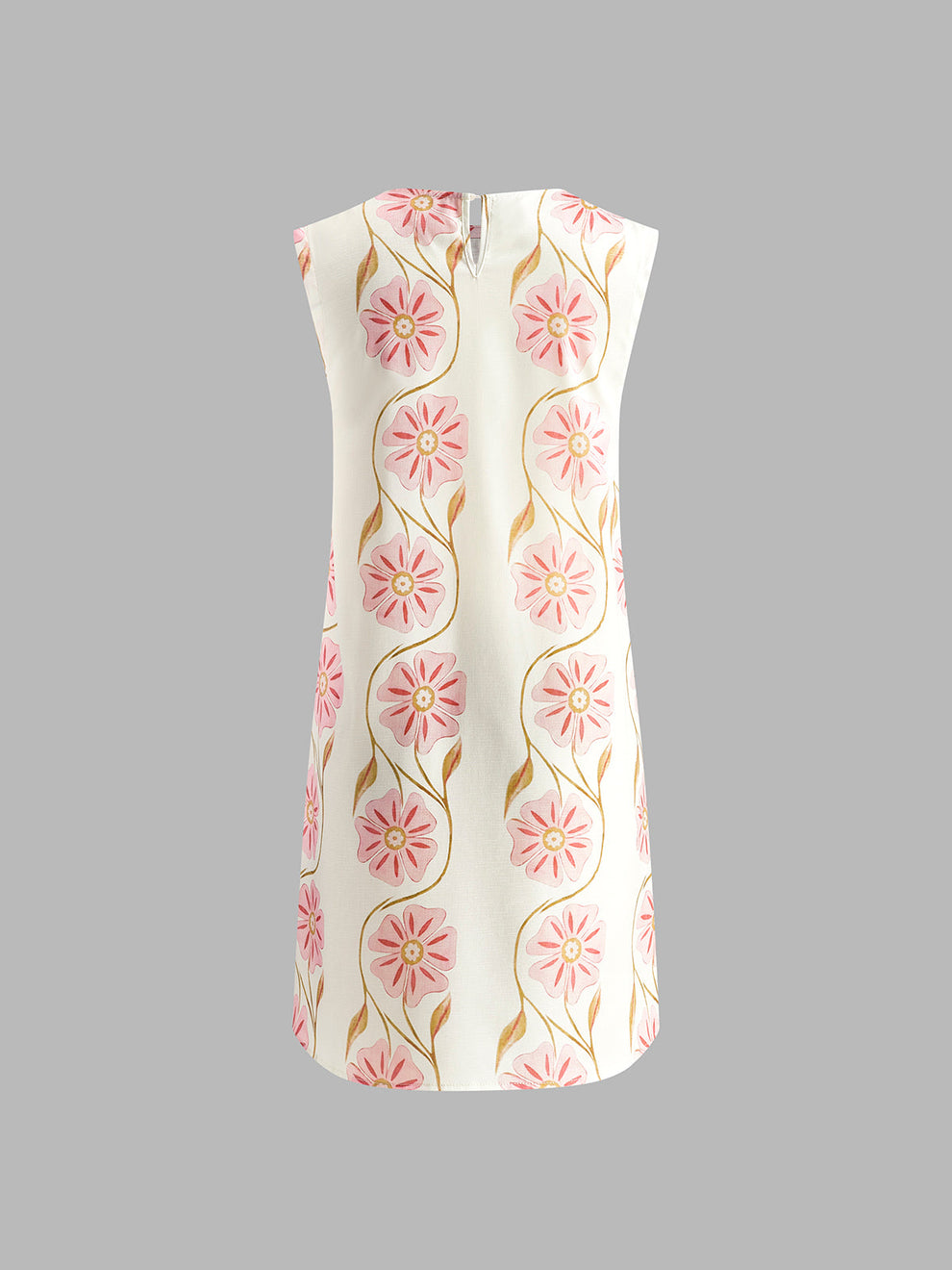 Romantic Print Sleeveless Short Dress — image 6