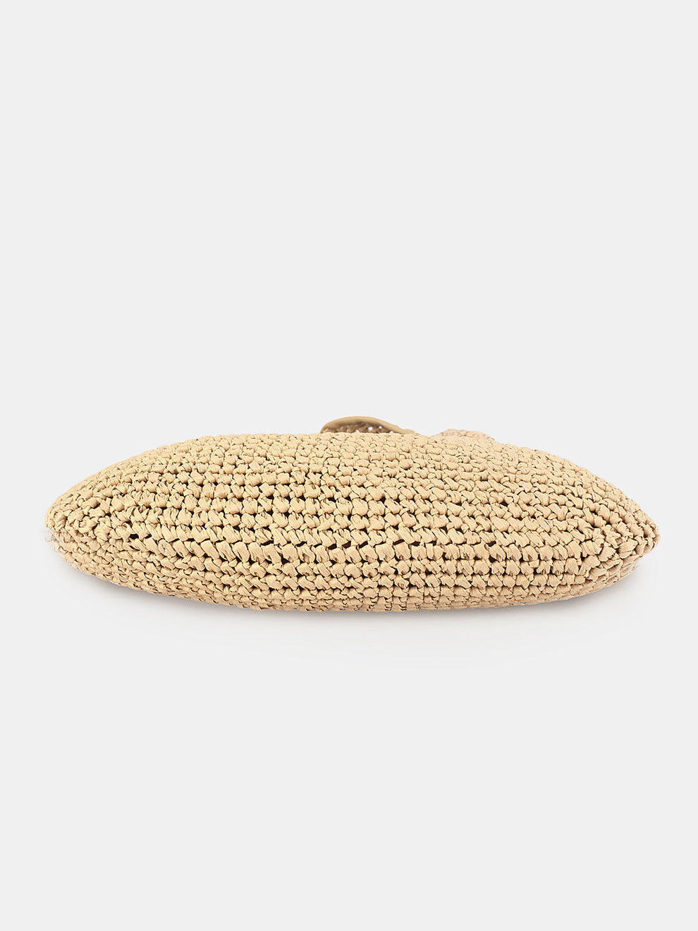 Knotted Handle Straw Hobo Shoulder Bag, image 3