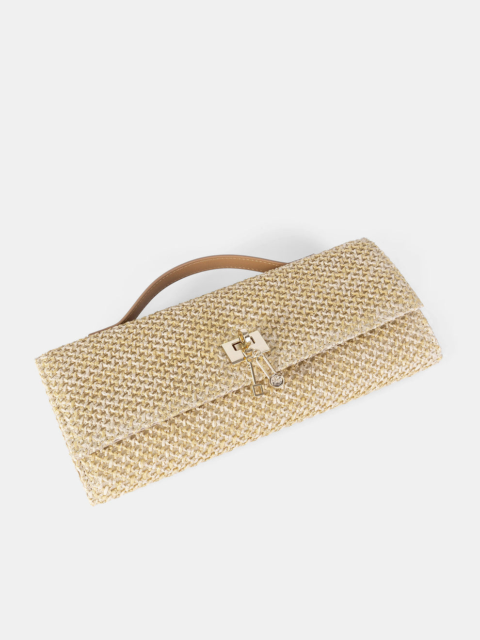 Straw Weave Crossbody Clutch Bag, image 5