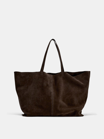 Large Capacity Suede Effect Tote Bag, image 1