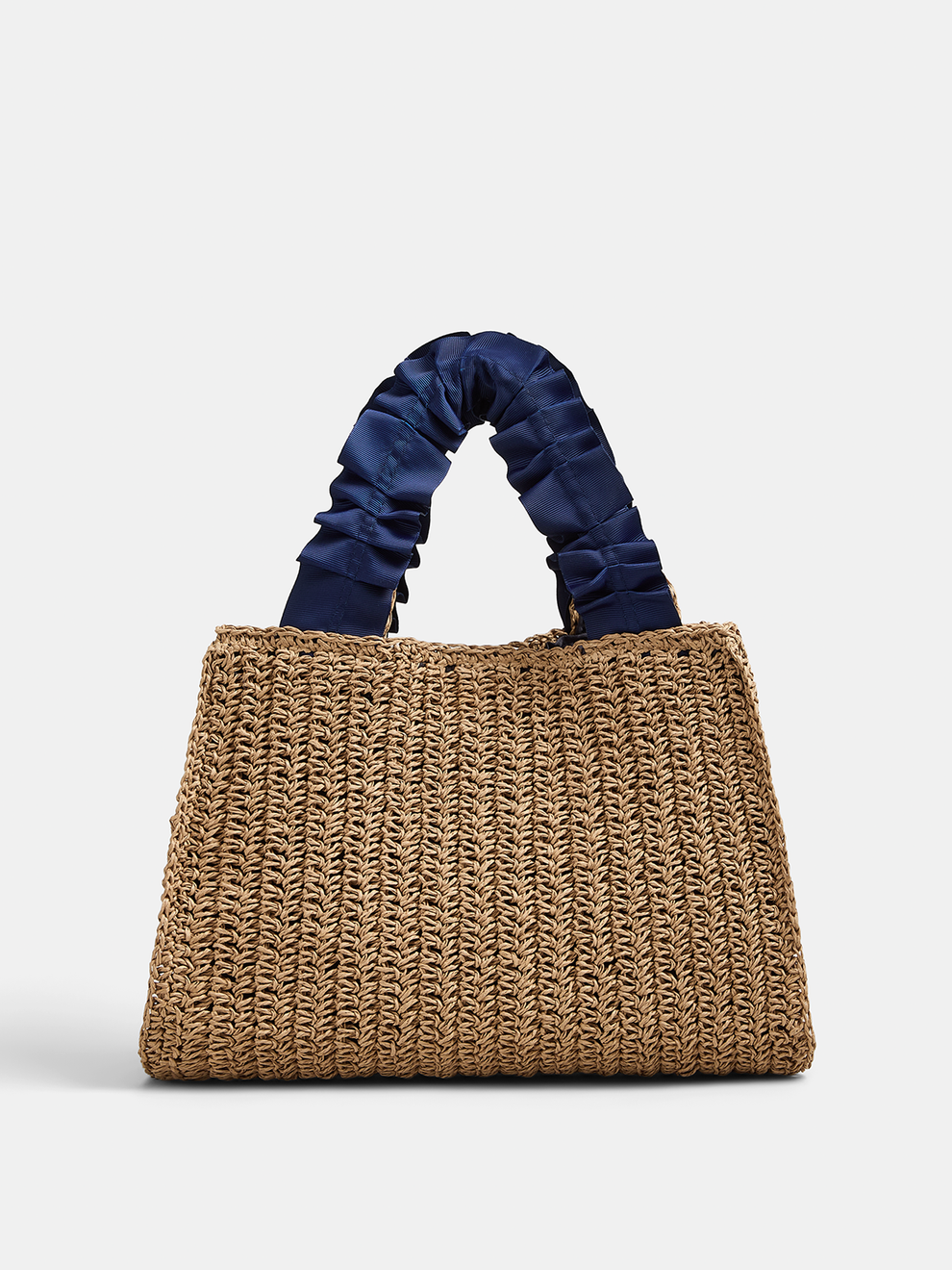 Pearl Decor Woven Straw Tote Bag, image 5