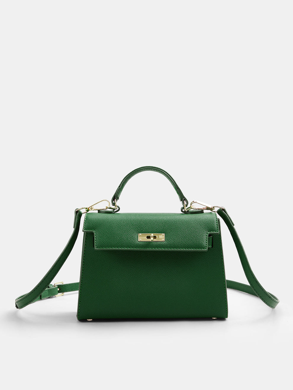 Crossbody Top‑Handle Lock Flap Handbag, image 2