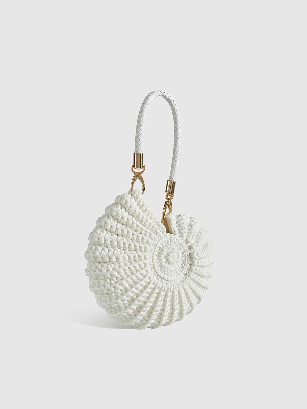 Crocheted Conch-Shaped Handbag, image 2