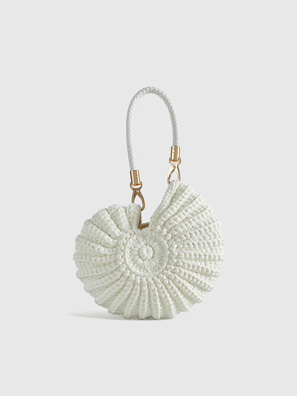 Crocheted Conch-Shaped Handbag, image 3