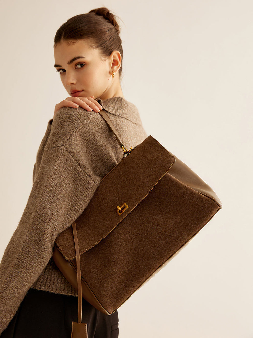 Utility Large Capacity Flap Shoulder Bag, image 3