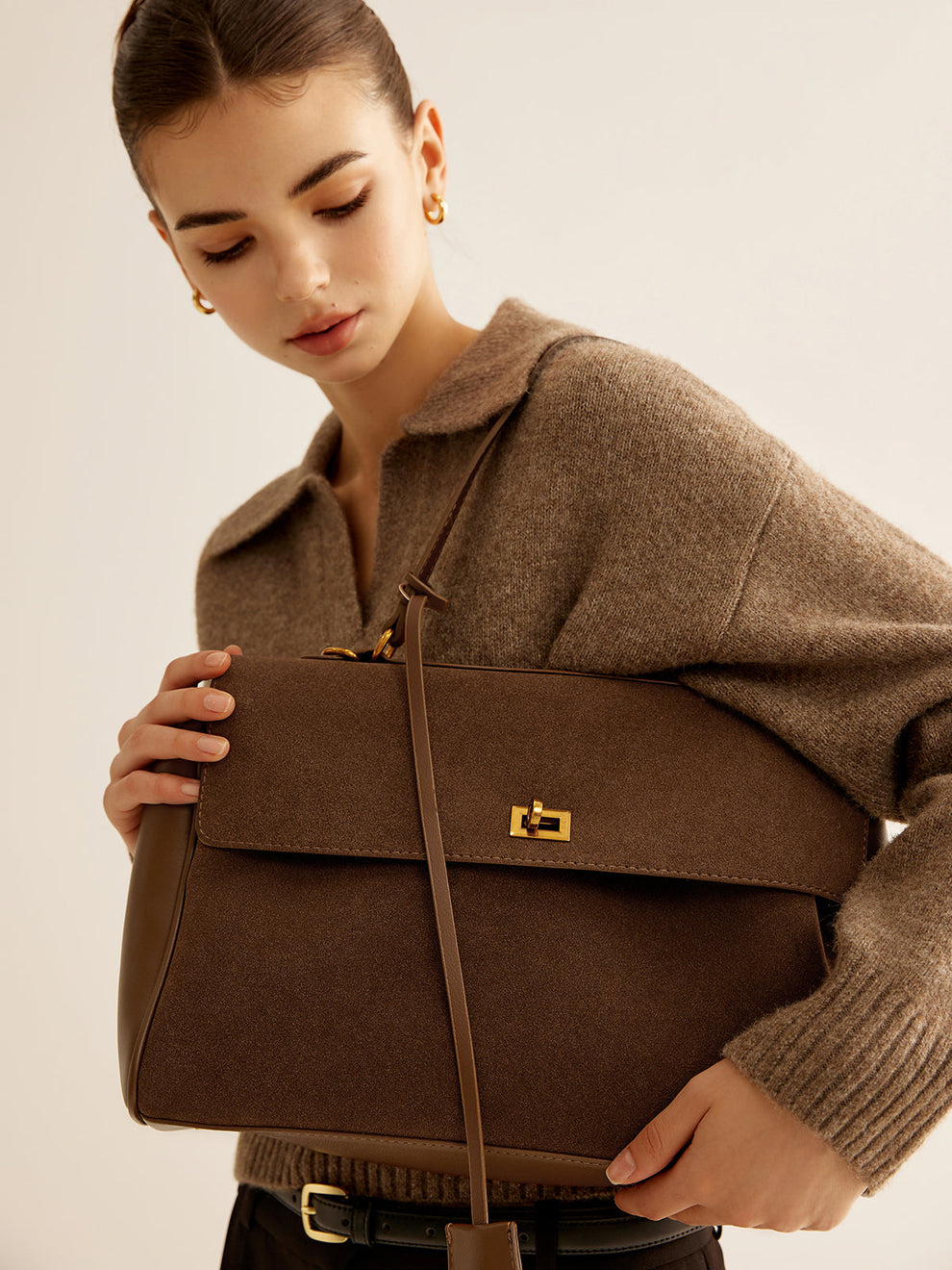 Utility Large Capacity Flap Shoulder Bag, image 5