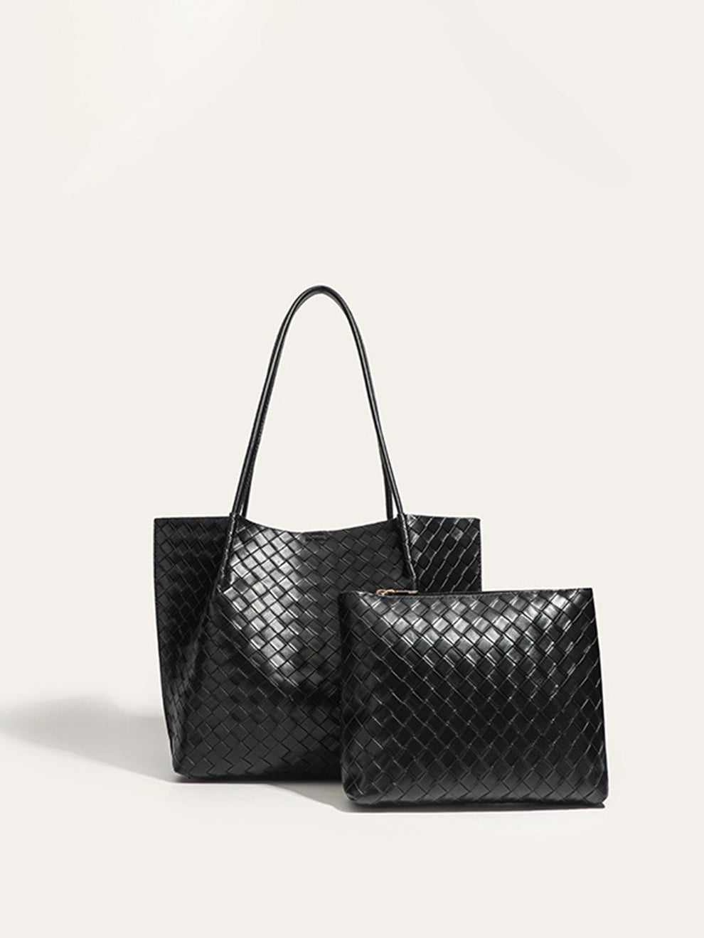Woven PU Tote Bag, image 2