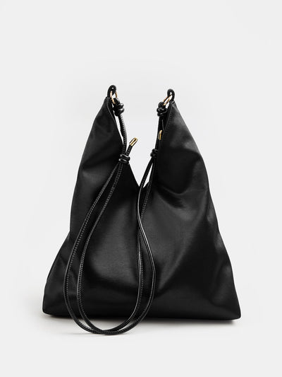 Knot‑Detail Soft Hobo Bag, image 1