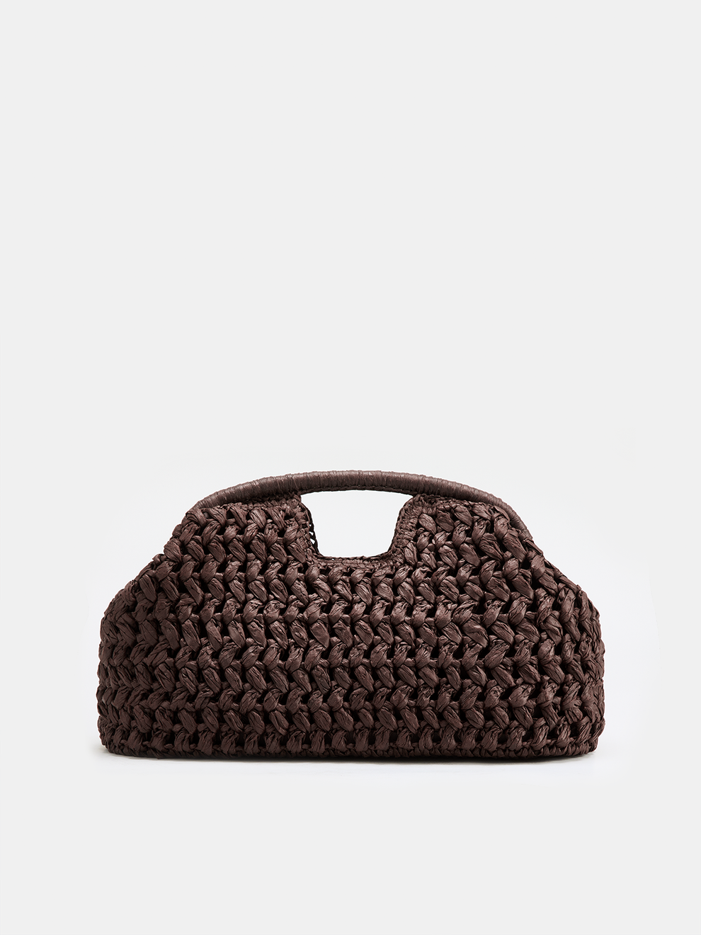 Straw Woven Cloud Clutch Bag, image 2