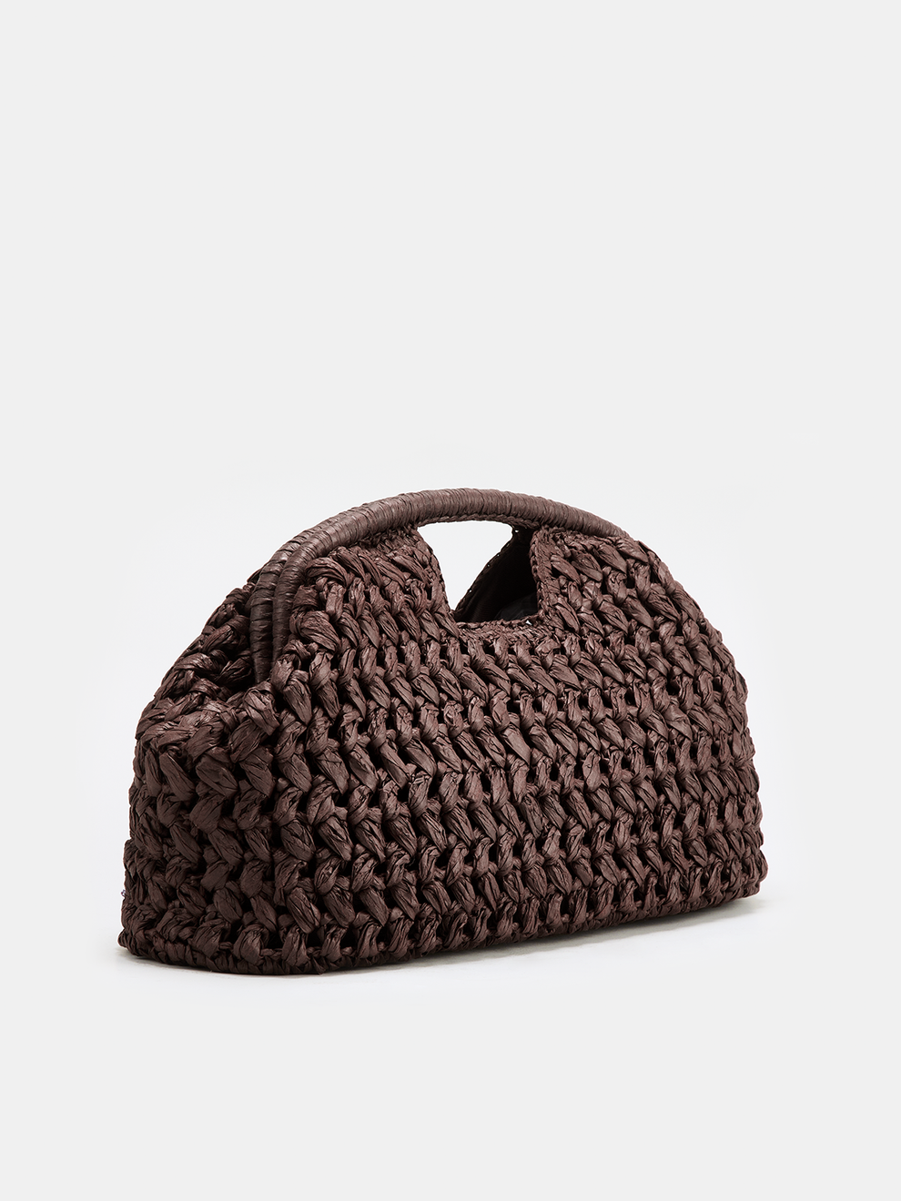 Straw Woven Cloud Clutch Bag, image 3