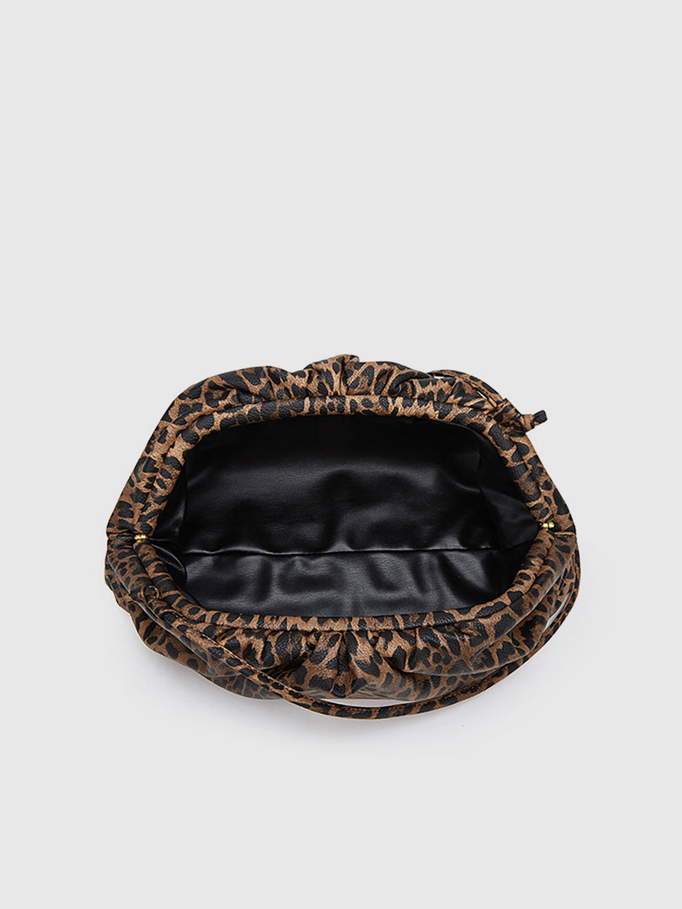 Leopard Print Ruched Cloud Bag, image 3