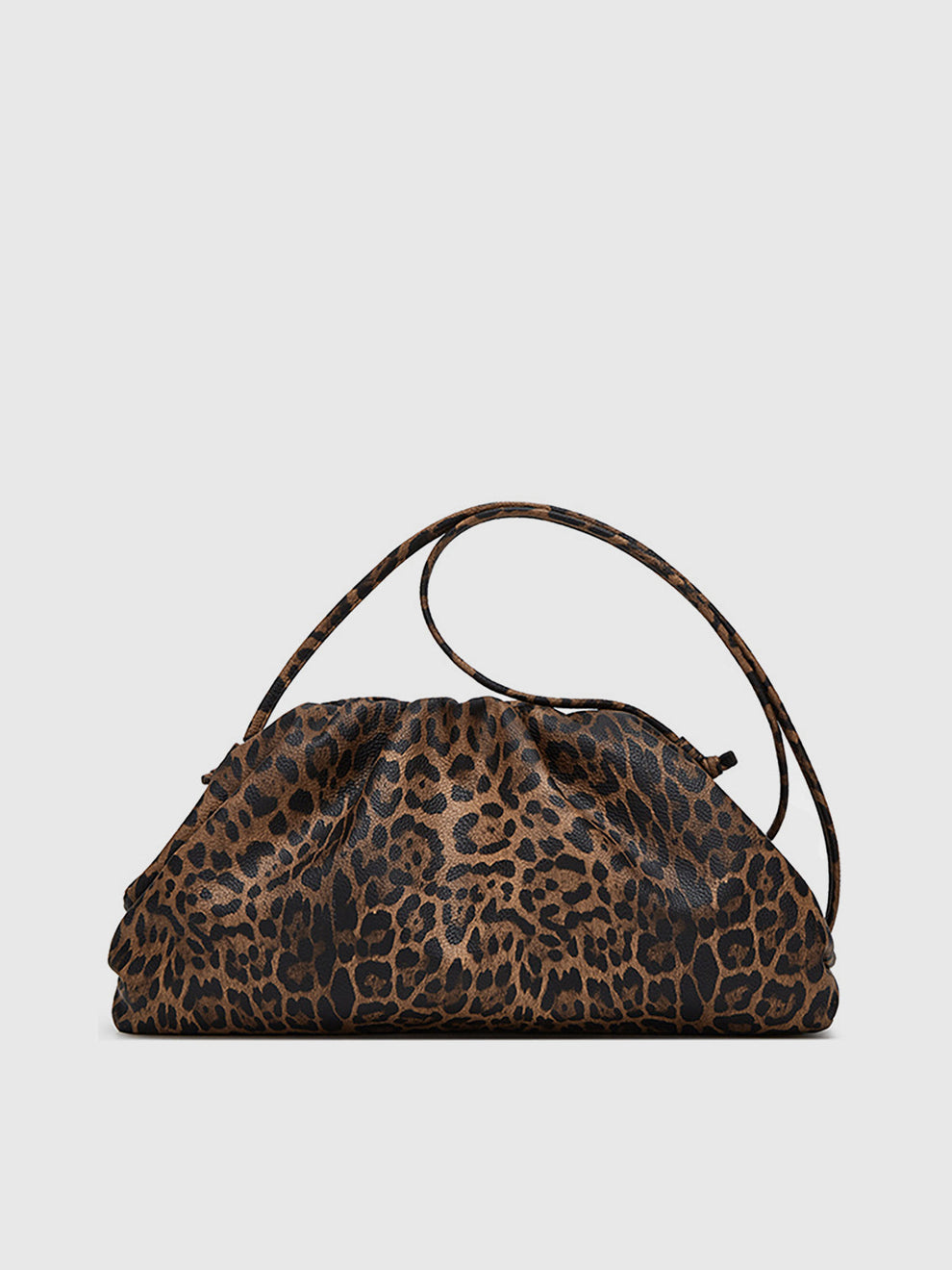 Leopard Print Ruched Cloud Bag, image 4