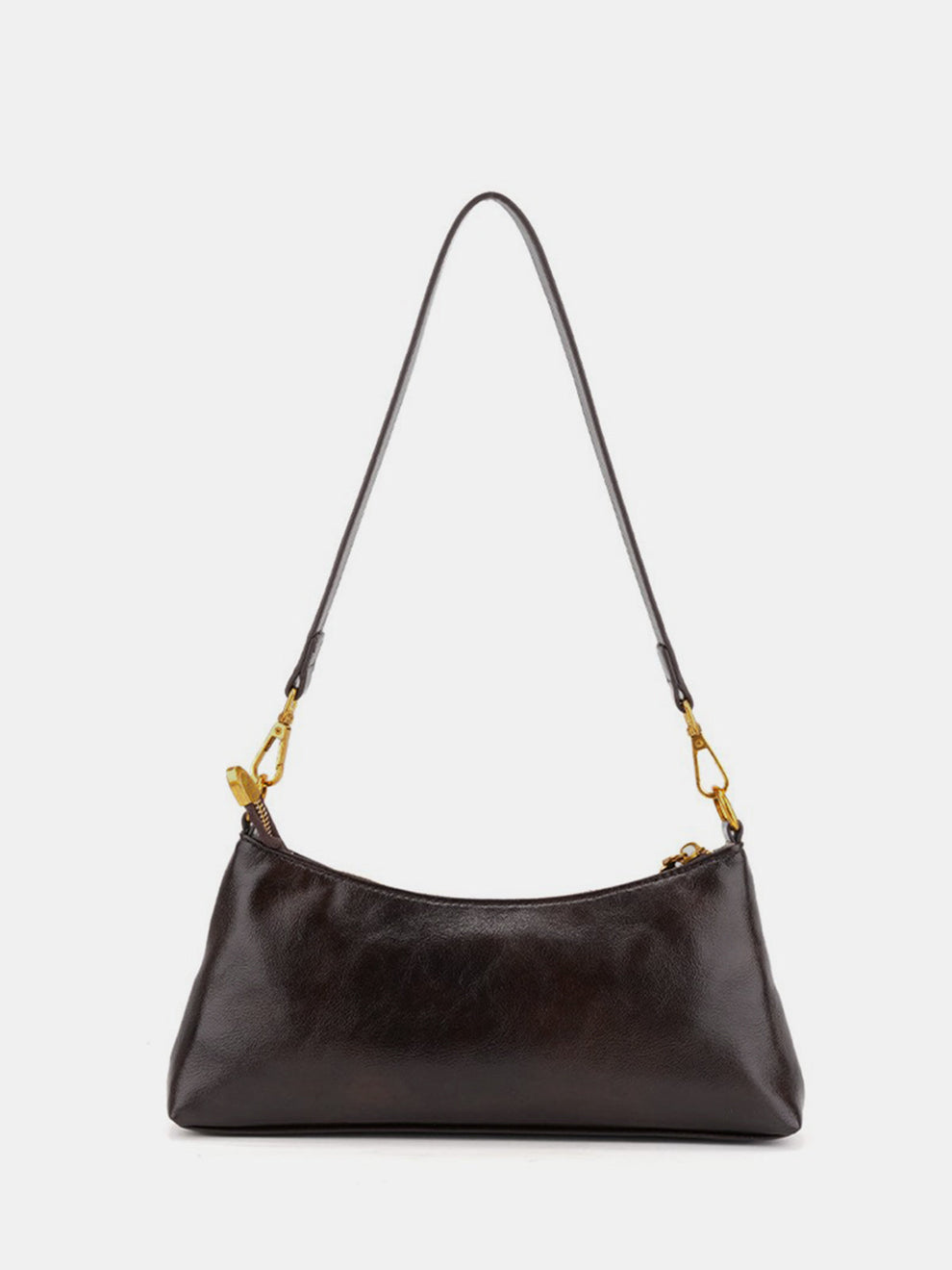 Buckle Detail Vintage Baguette Shoulder Bag, image 3