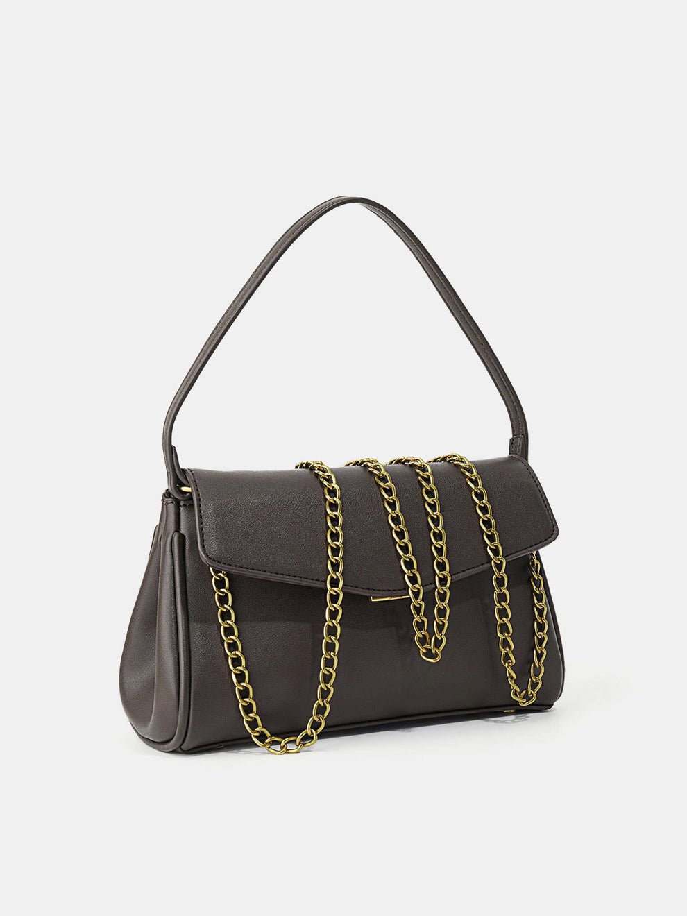 Minimalist Flap Shoulder Handbag, image 3