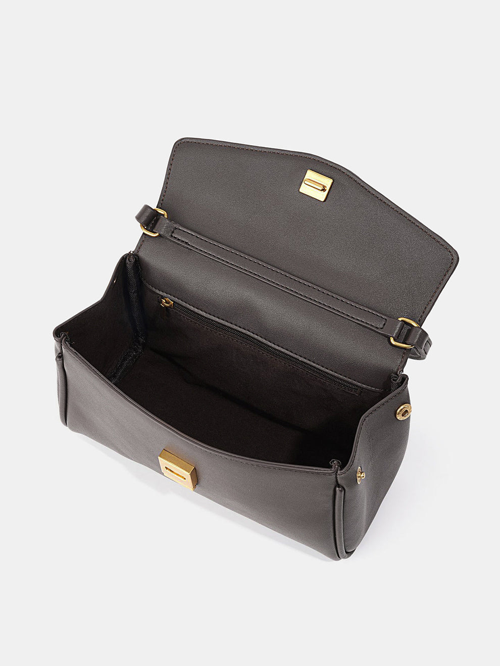 Minimalist Flap Shoulder Handbag, image 4
